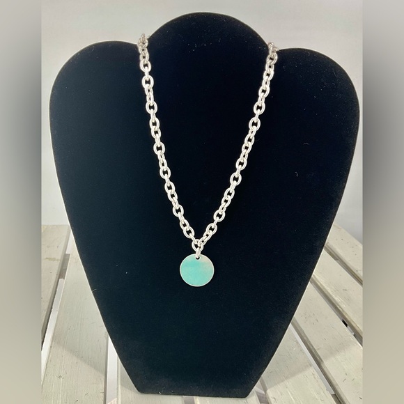 Tiffany & Co. Jewelry - Tiffany & Co Sterling Necklace Chocker Round Tag 35.8 grams